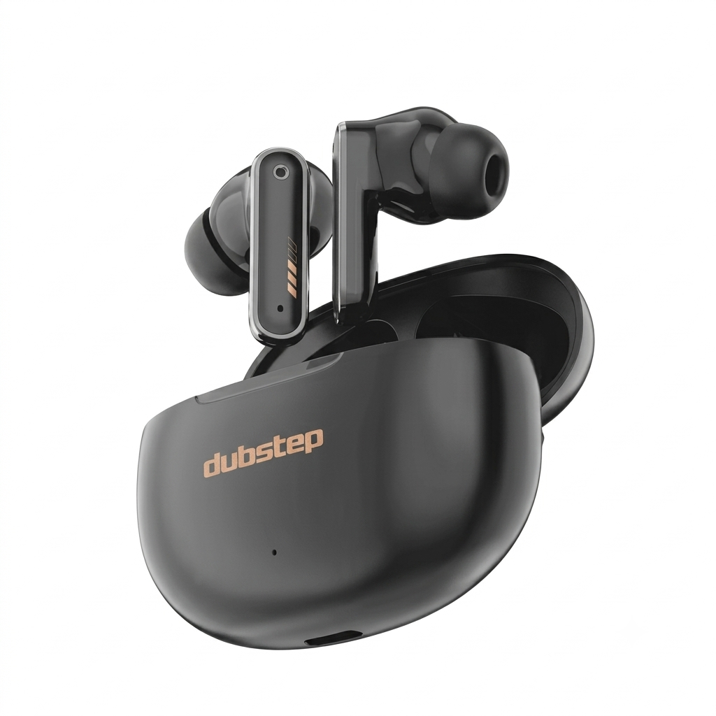 Dubstep Buzz X11 Wireless Earbuds, 60hrs Playtime, 13mm Neodymium Drivers, XBass® Technology, ENC Mics, Type-C Fast Charging (Phantom Black)